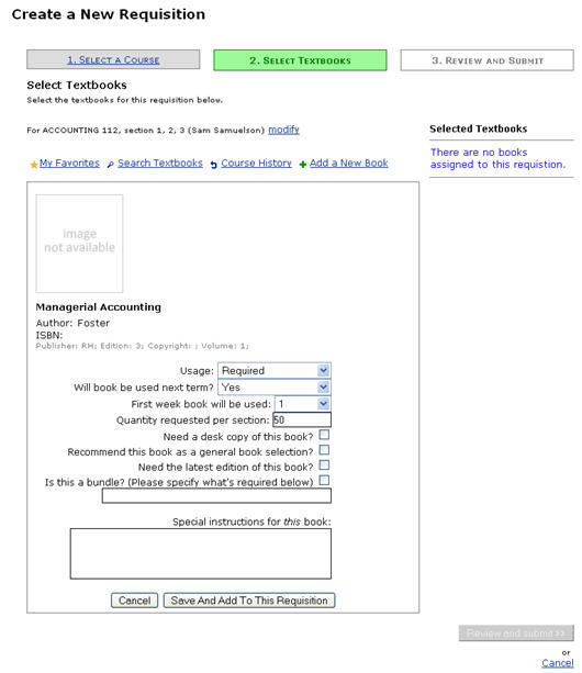 Figure 19: Book Parameters