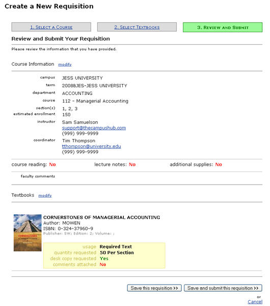 Figure 21: Review Requisition