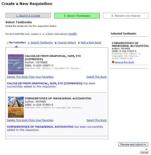 Figure 17: Title Added to Requisition